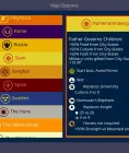 Unciv new game screen showing Game Options, Map Options, and Civilizations columns with the nation picker open on Siam